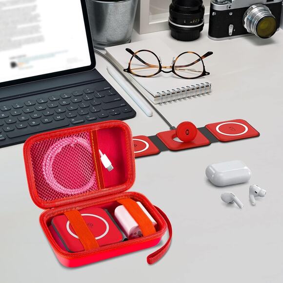 Travel Case for UCOMX, Iseyyox, LISEN, RTOPS 3-in-1 Wireless Charger Storage Bag - Picture 6 of 7